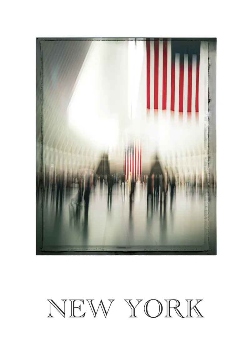 NEW YORK oculus 2 poster con telaio in alluminio da Flo Klein