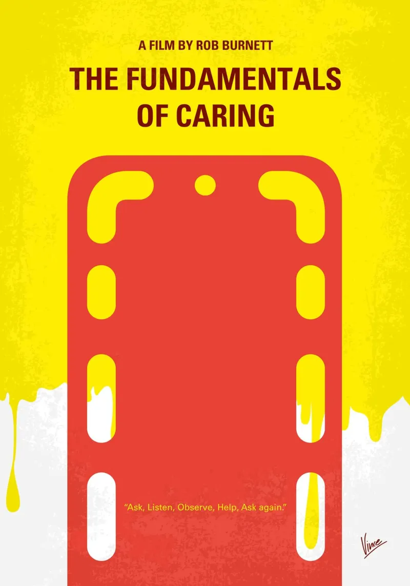 No1254 My The Fundamentals of Caring minimal movie poster poster con telaio in plastica da Chungkong