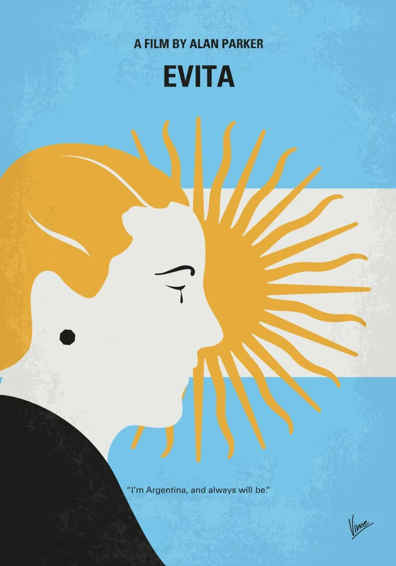 No1264 My Evita minimal movie poster poster con telaio in plastica da Chungkong