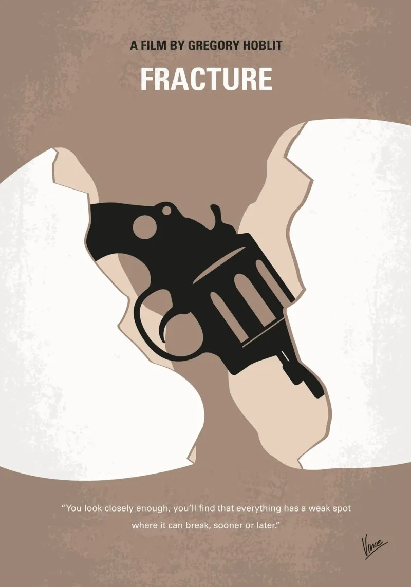 No1270 My Fracture minimal movie poster pellicola backlit da Chungkong