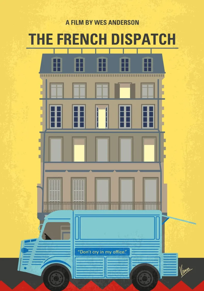 No1281 My The French Dispatch minimal movie poster poster da Chungkong