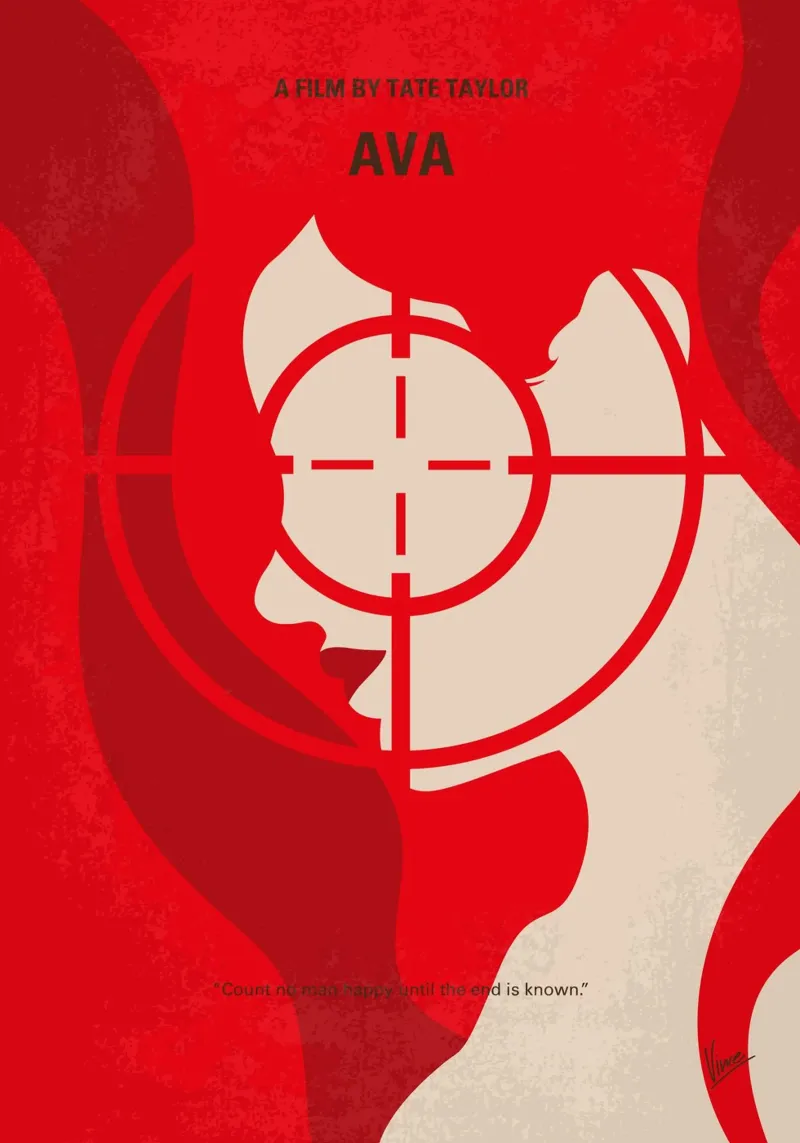 No1283 My AVA minimal movie poster pellicola backlit da Chungkong