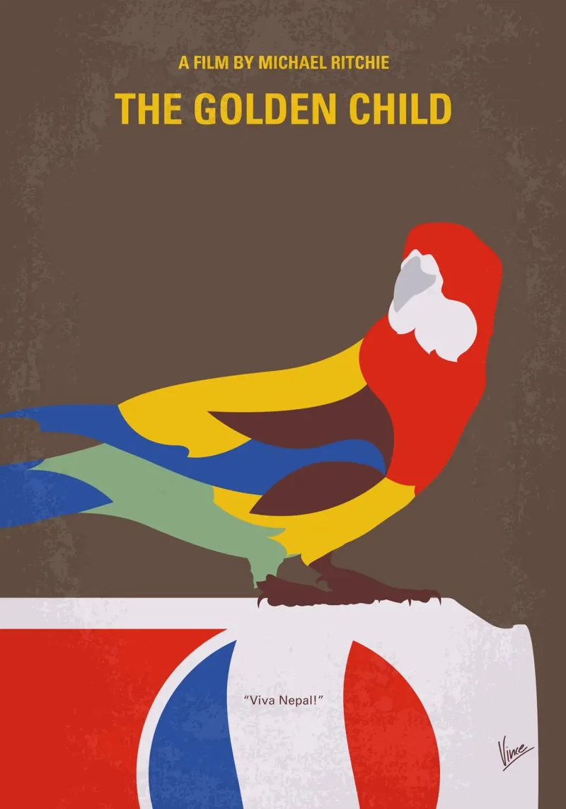 No1294 My The golden child minimal movie poster poster da Chungkong