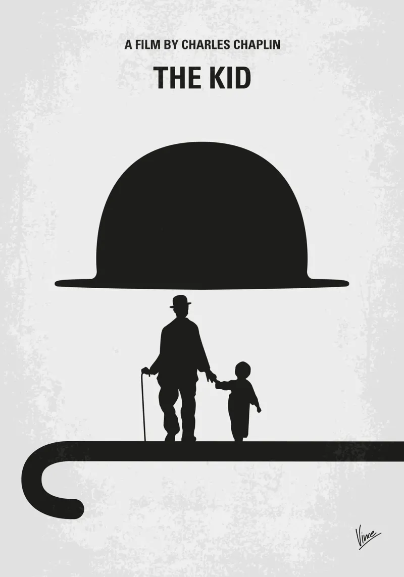 No1298 My The Kid minimal movie poster Hahnemühle von Chungkong
