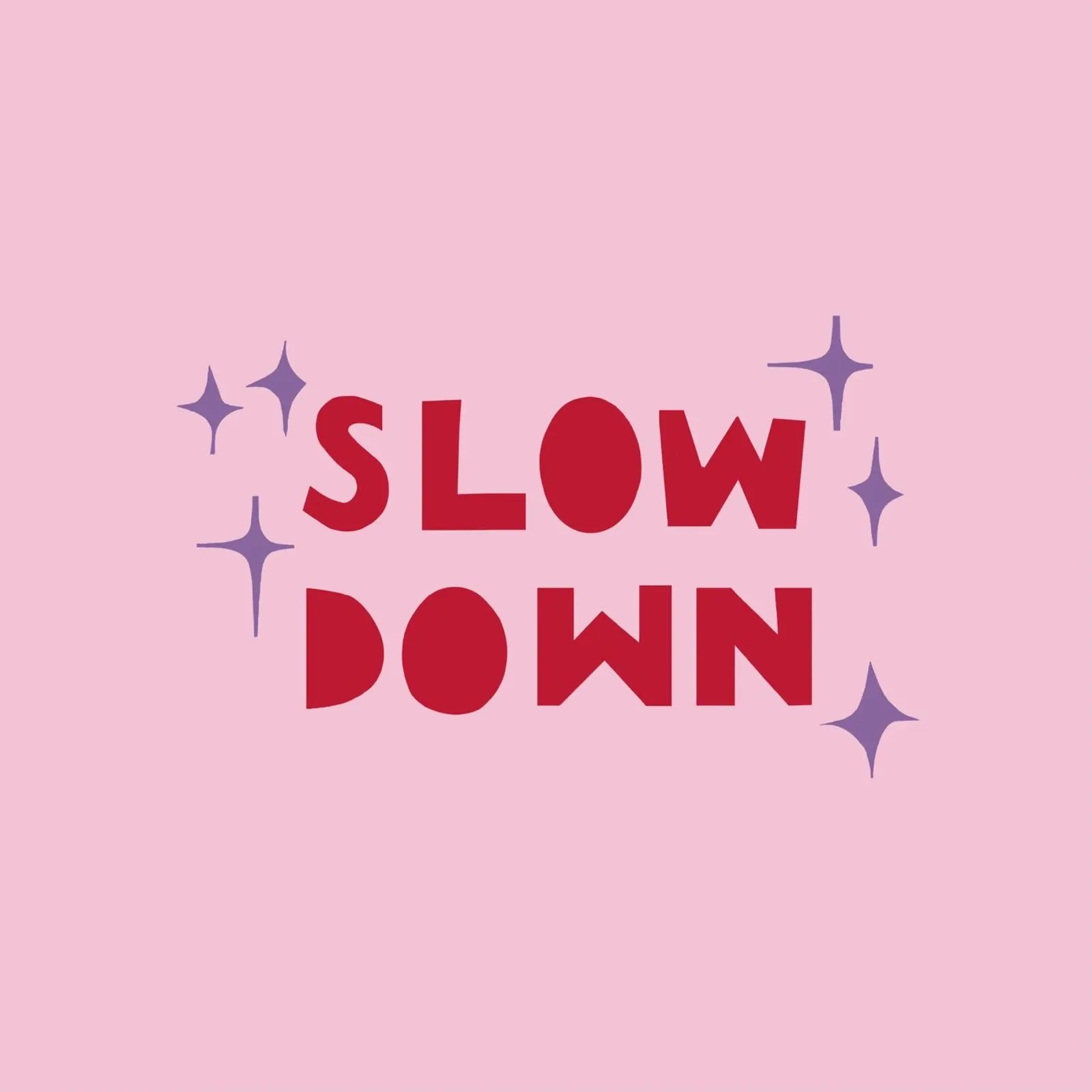 Slow Down poster con telaio in alluminio da Iris Knabenschuh Design