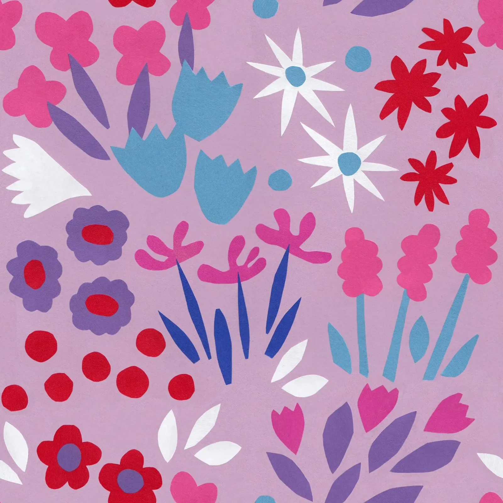 Fleurs de Printemps Muster carta hahnemühle da Iris Knabenschuh Design