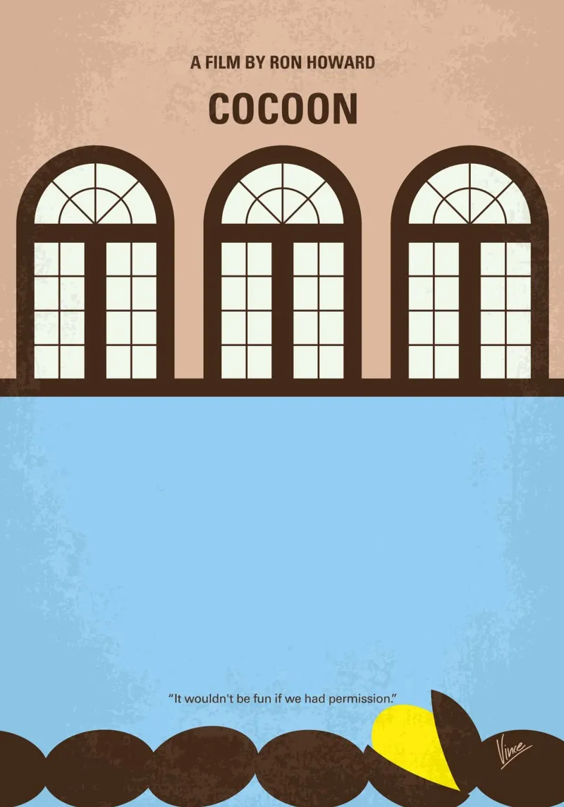 No1303 My Cocoon minimal movie poster pellicola backlit da Chungkong