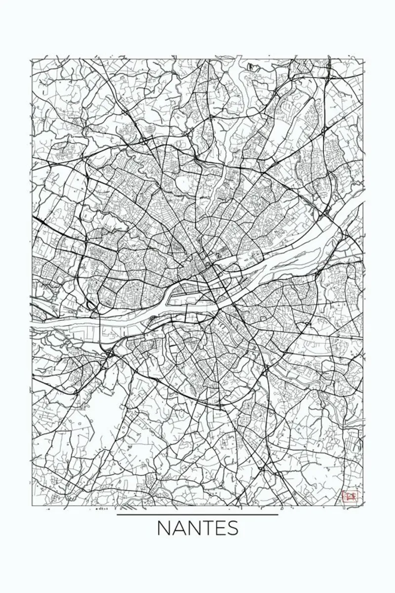 Nantes Minimal tela con Cornice a cassetta da Hubert Roguski