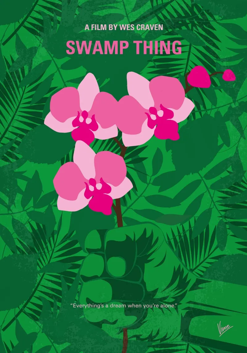 No1317 My Swamp minimal movie poster plexiglass da Chungkong