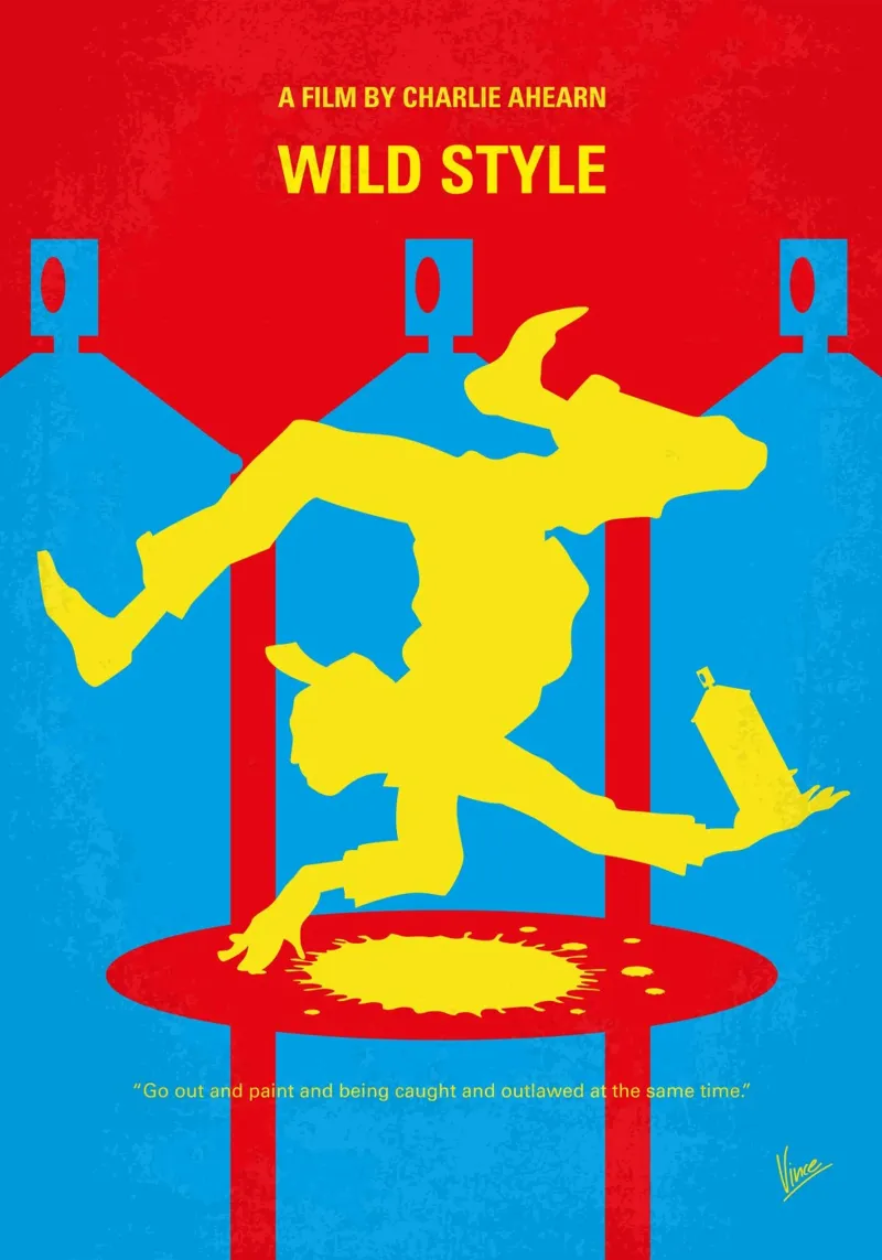 No1325 My Wild Style minimal movie poster pellicola backlit da Chungkong