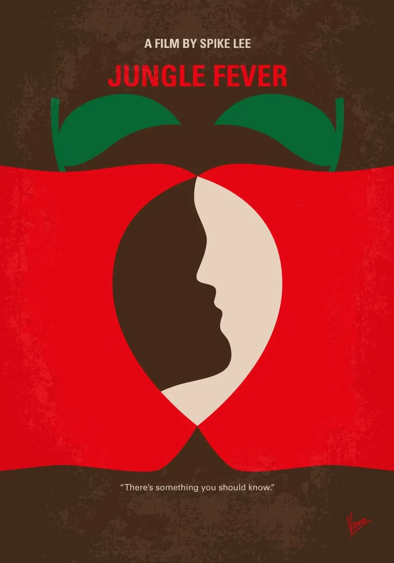 No1332 My Jungle Fever minimal movie poster pellicola backlit da Chungkong