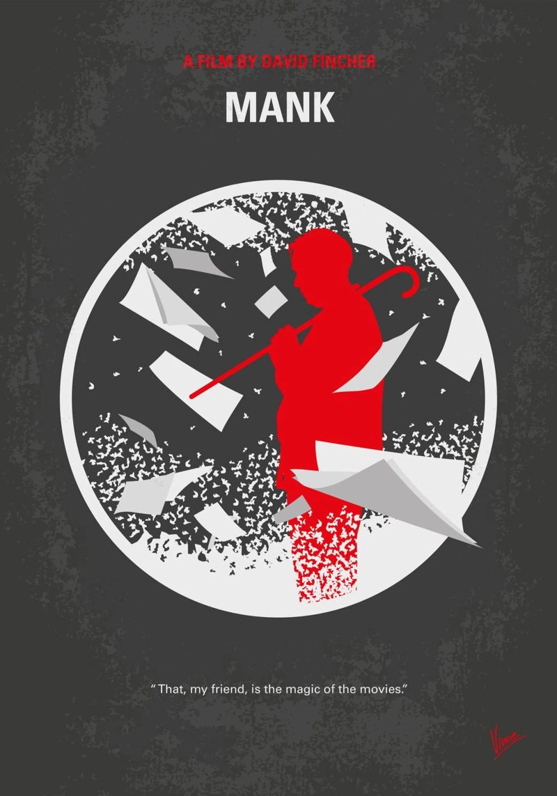 No1334 My Mank minimal movie poster poster by Chungkong