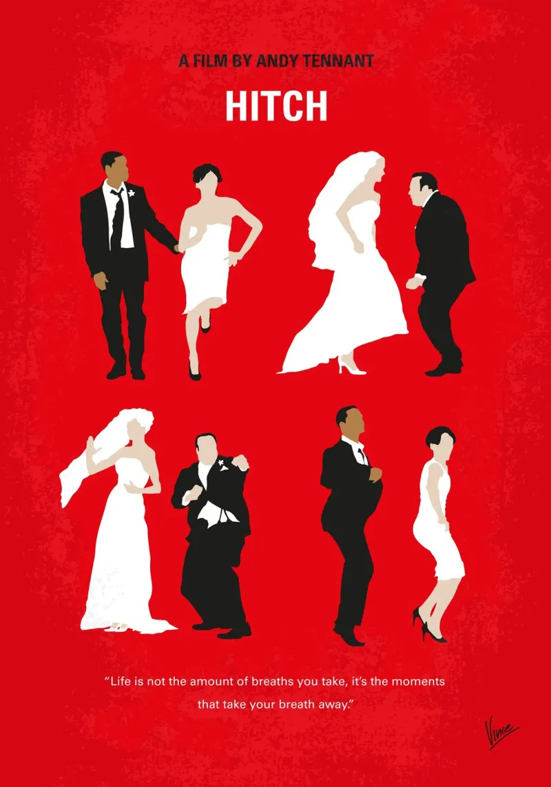 No1345 My Hitch minimal movie poster pellicola backlit da Chungkong