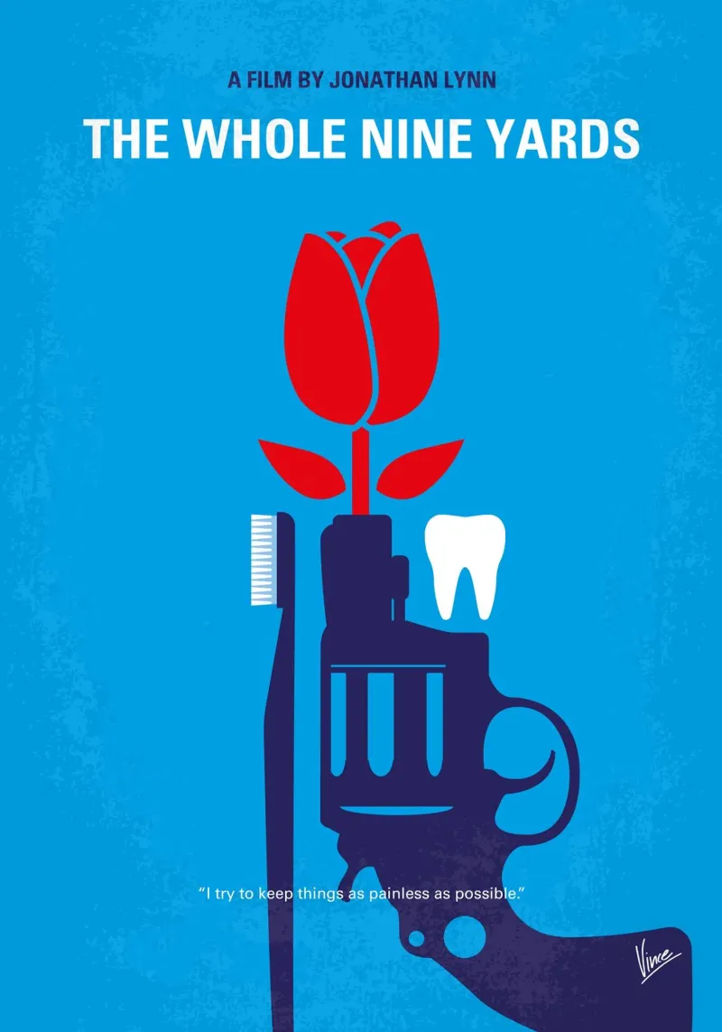 No1350 My The Whole Nine Yards minimal movie poster backlit film by Chungkong