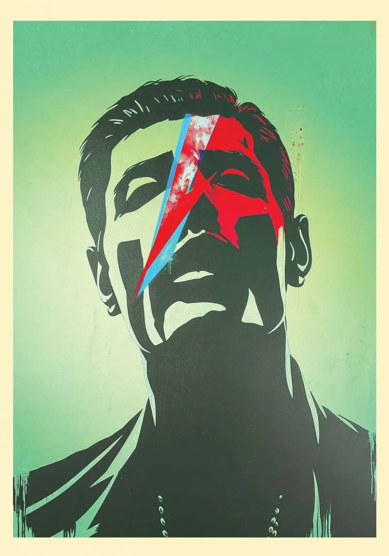 Pop Art Rebel - Freddie poster con telaio in plastica da CNTRL