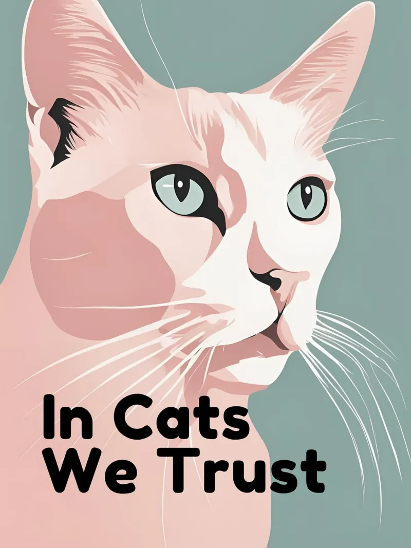 In Cats We Trust hahnemühle by Lotta Cat Design