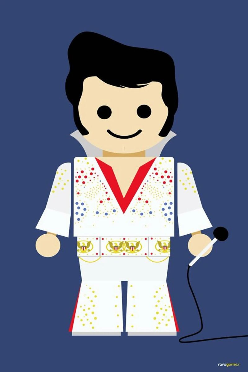 Elvis Toy poster by Rafa Gomes