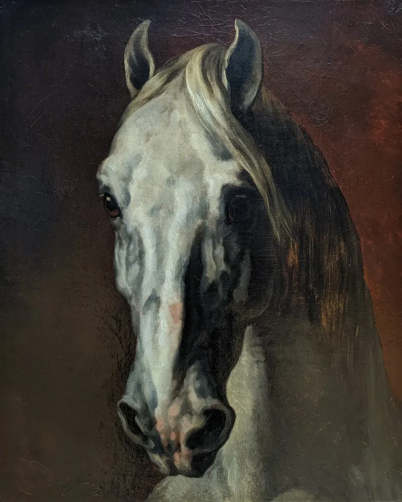 Der Kopf des weißen Pferdes - Theodore Gericault Poster von William Store
