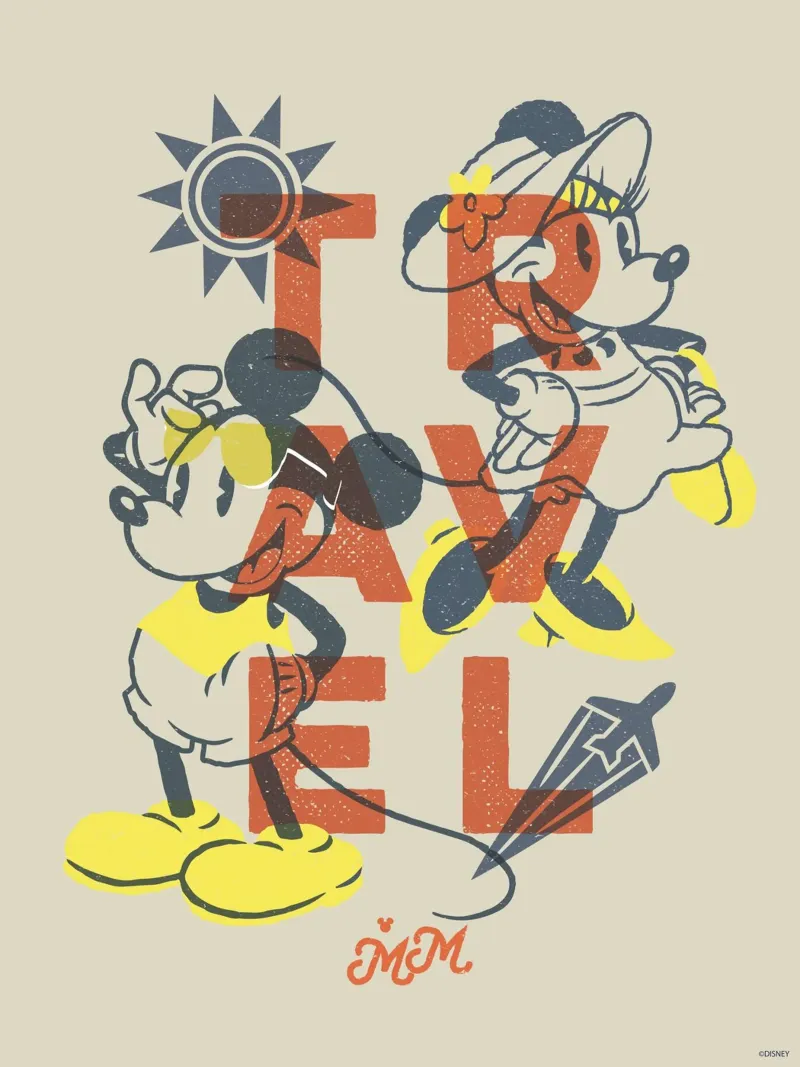 Mickey & Minnie - Travel acrylic glass by Mickey Mouse