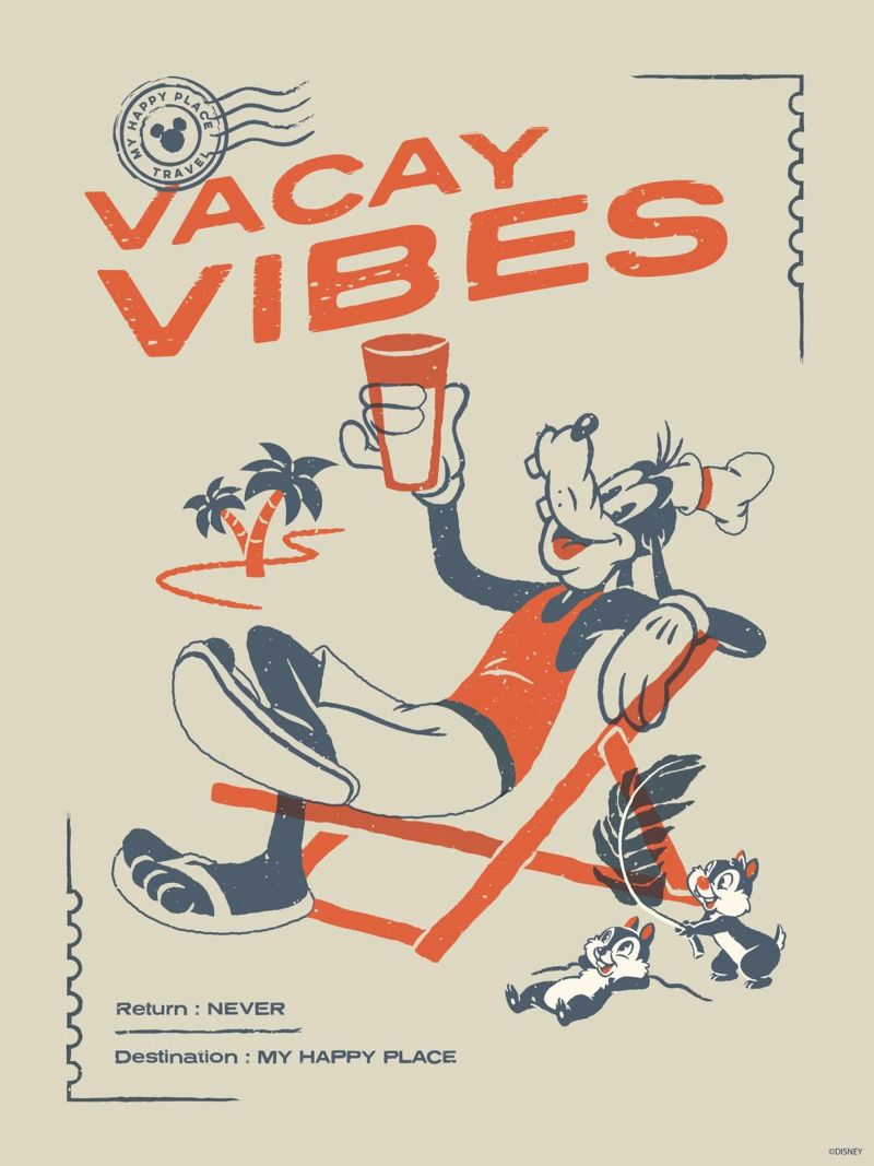 Goofy - vacay vibes Poster von Mickey Mouse