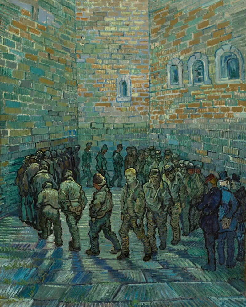 Vincent van Gogh - Il cortile della prigione poster da Timeless Artworks