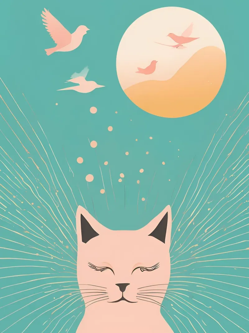 The Sun And The Cat pellicola backlit da Lotta Cat Design