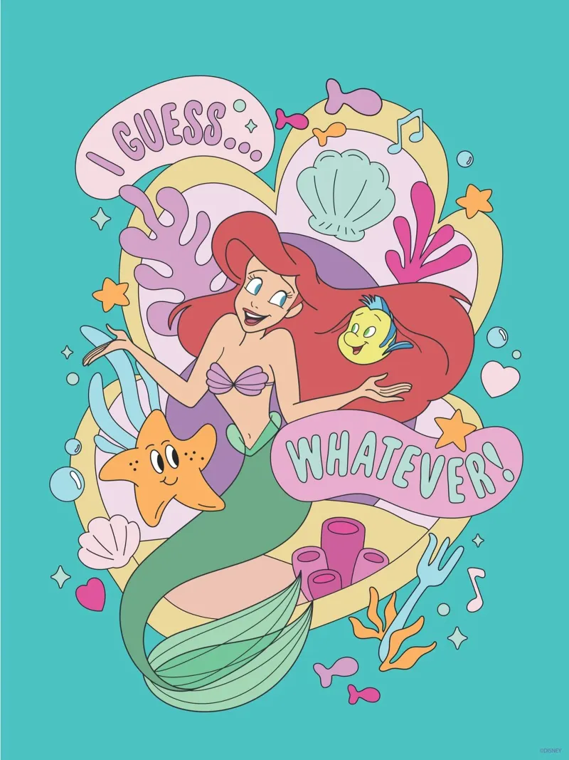 Prinzessin Ariel carta hahnemühle da Disney Princess