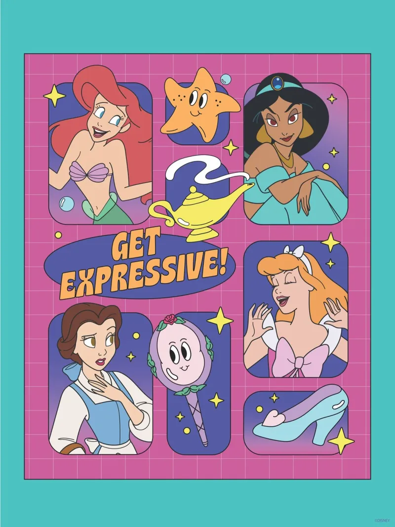 Disney Prinzessinnen poster con telaio in plastica da Disney Princess