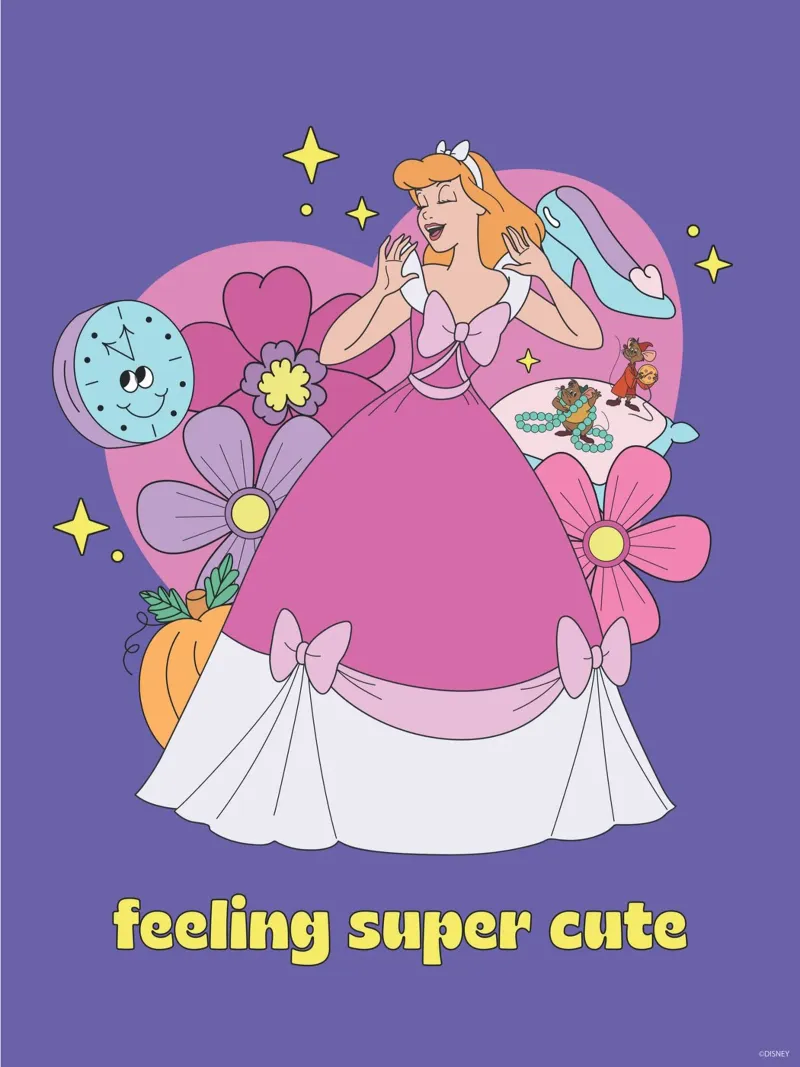 Aschenputtel - magischer Moment poster con telaio in legno da Disney Princess