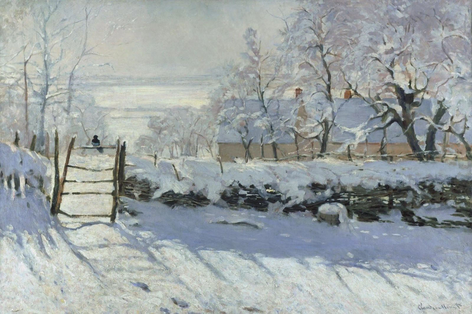 Claude Monet - The Magpie poster by Timeless Artworks