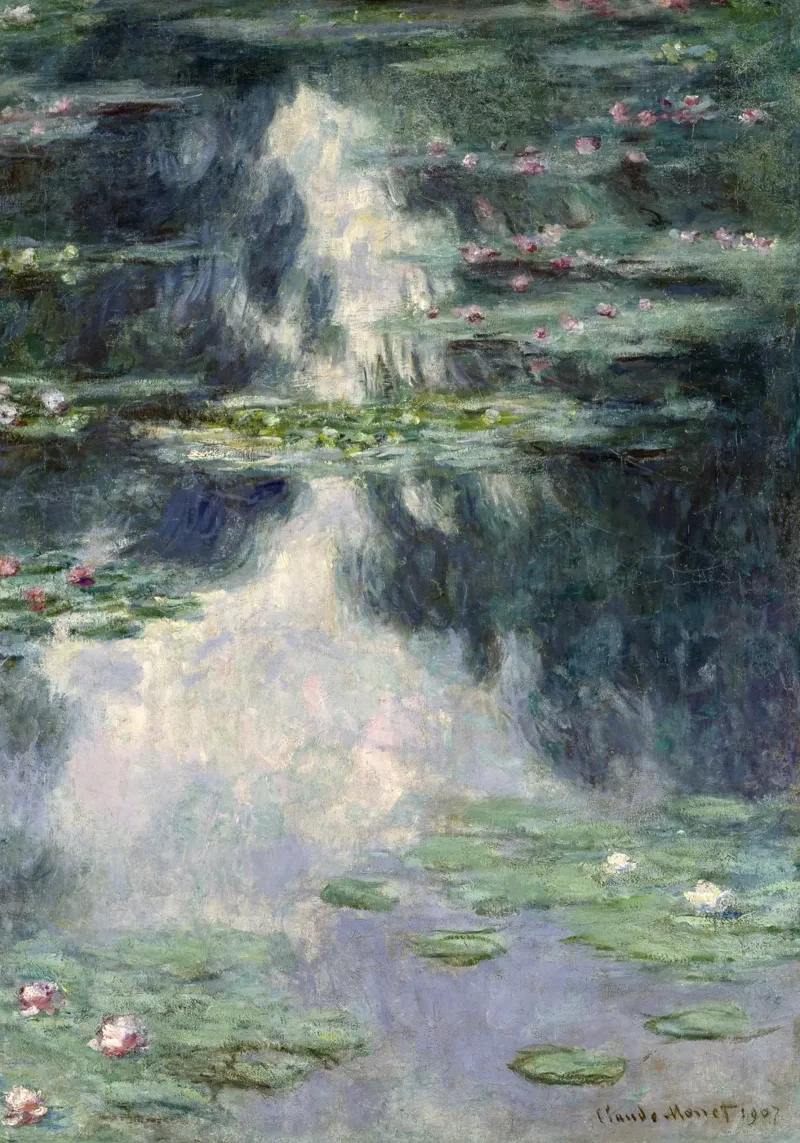 Claude Monet - Stagno con ninfee pellicola backlit da Timeless Artworks