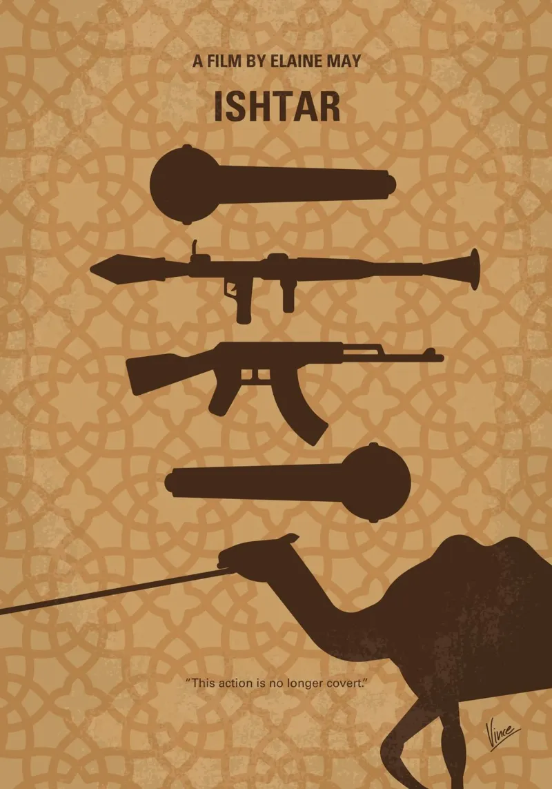No1358 My Ishtar minimal movie poster carta hahnemühle da Chungkong