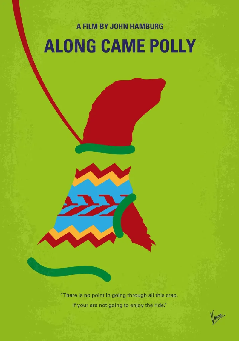 No1360 My Along Came Polly minimal movie poster pellicola backlit da Chungkong
