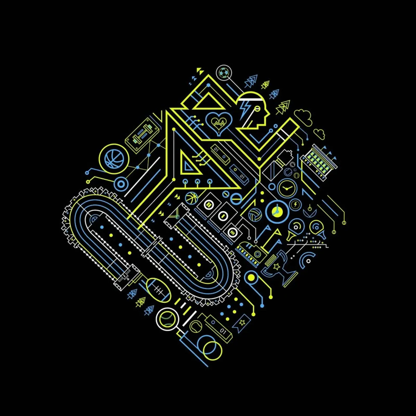 Athlete canvas by Petros Afshar