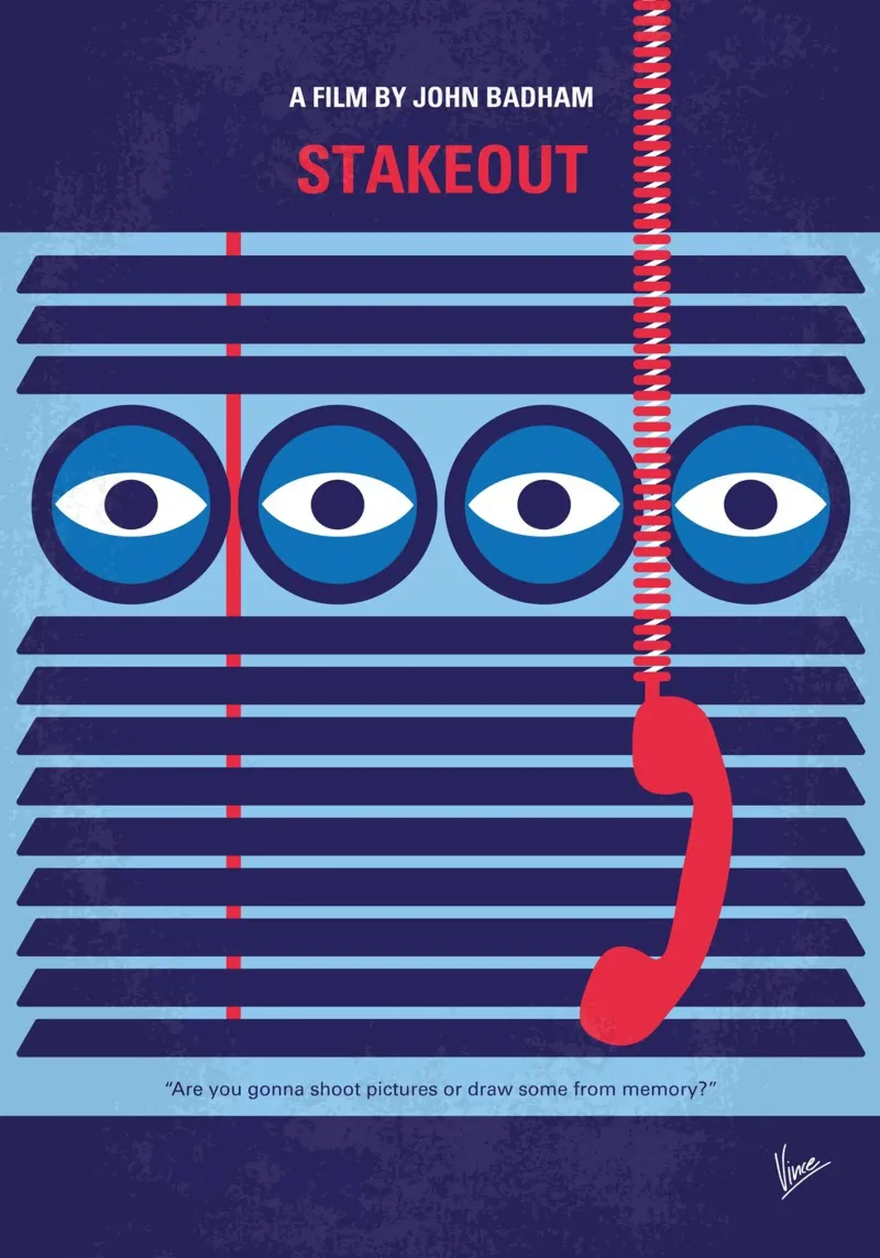 No1376 My Stakeout minimal movie poster poster da Chungkong
