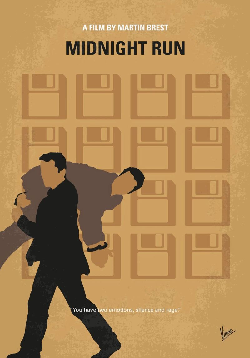 No1378 My Midnight Run minimal movie poster Poster von Chungkong