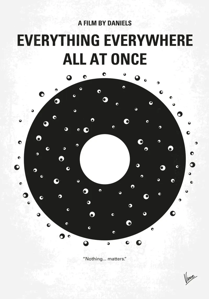 No1380 My Everything Everywhere All at Once minimal movie po poster da Chungkong