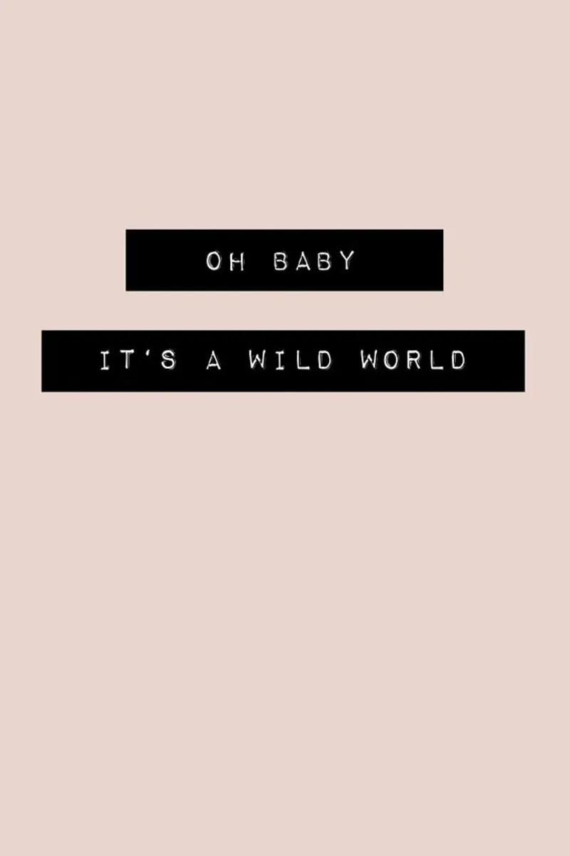 Wild World poster con telaio in legno da KRUTH DESIGN