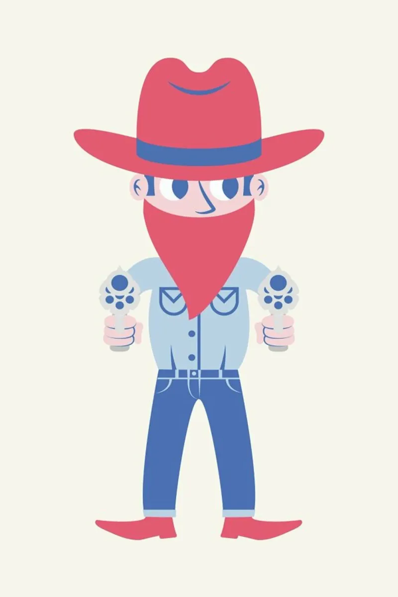 Cowboy pellicola backlit da The Poster Kid