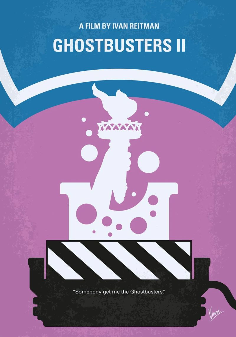 No1406-2 My Ghostbusters 2 minimal movie poster poster da Chungkong