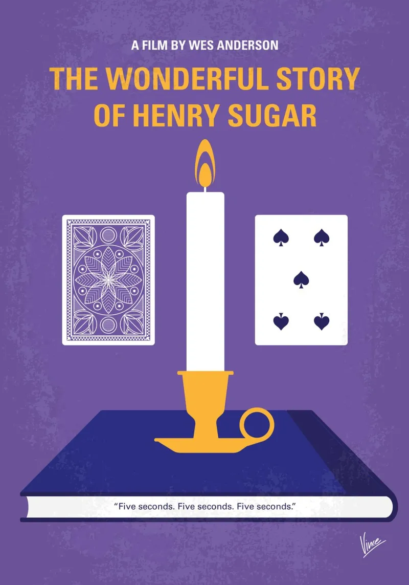 No1412 My The Wonderful Story of Henry Sugar minimal movie p carta hahnemühle da Chungkong