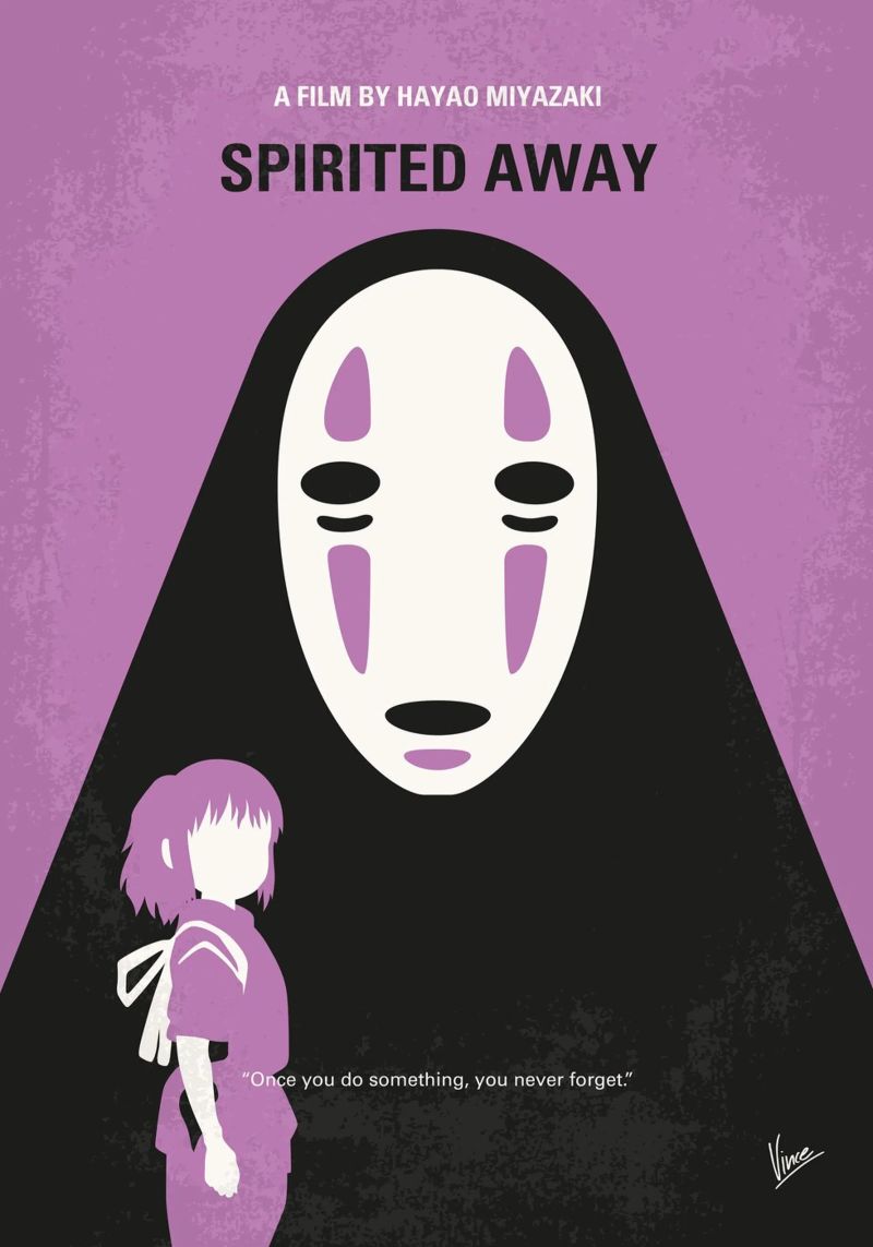 No1415 My Spirited Away minimal movie poster poster de Chungkong