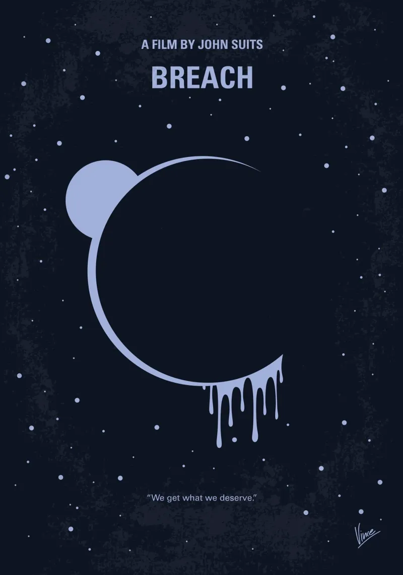 No1421 My Breach minimal movie poster pellicola backlit da Chungkong