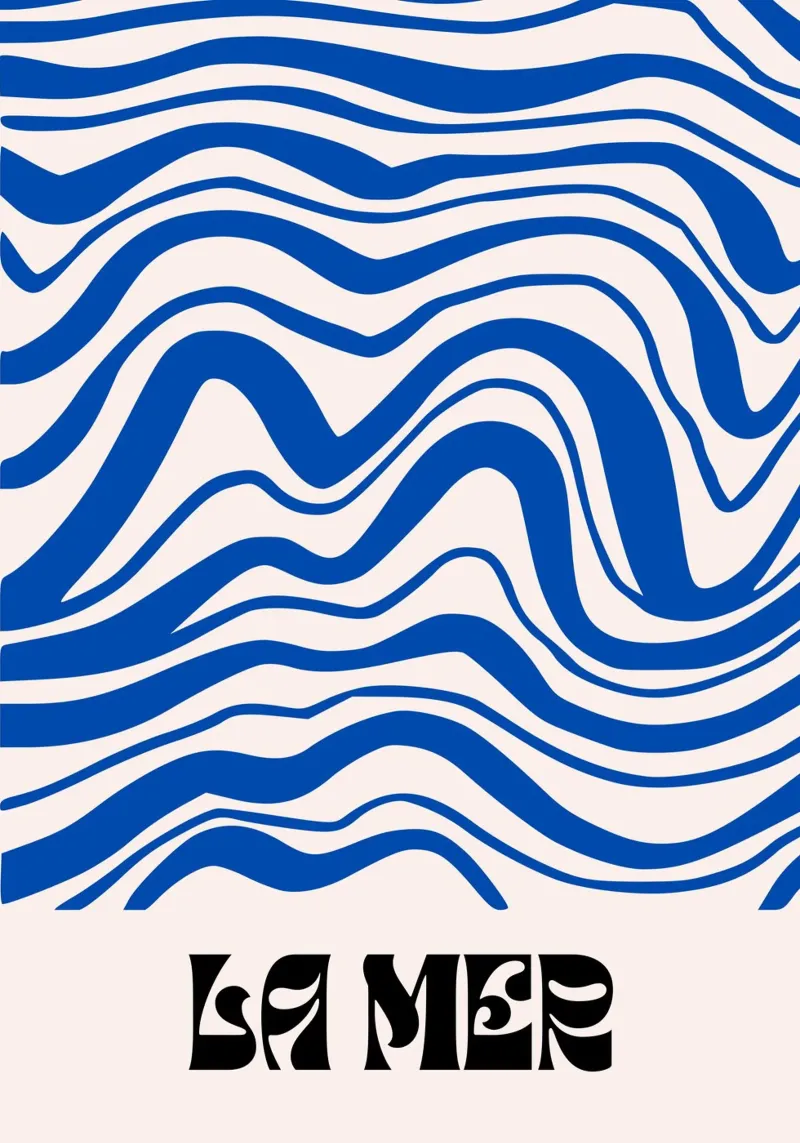 Disegni astratti La mer carta hahnemühle da pdigitalprints