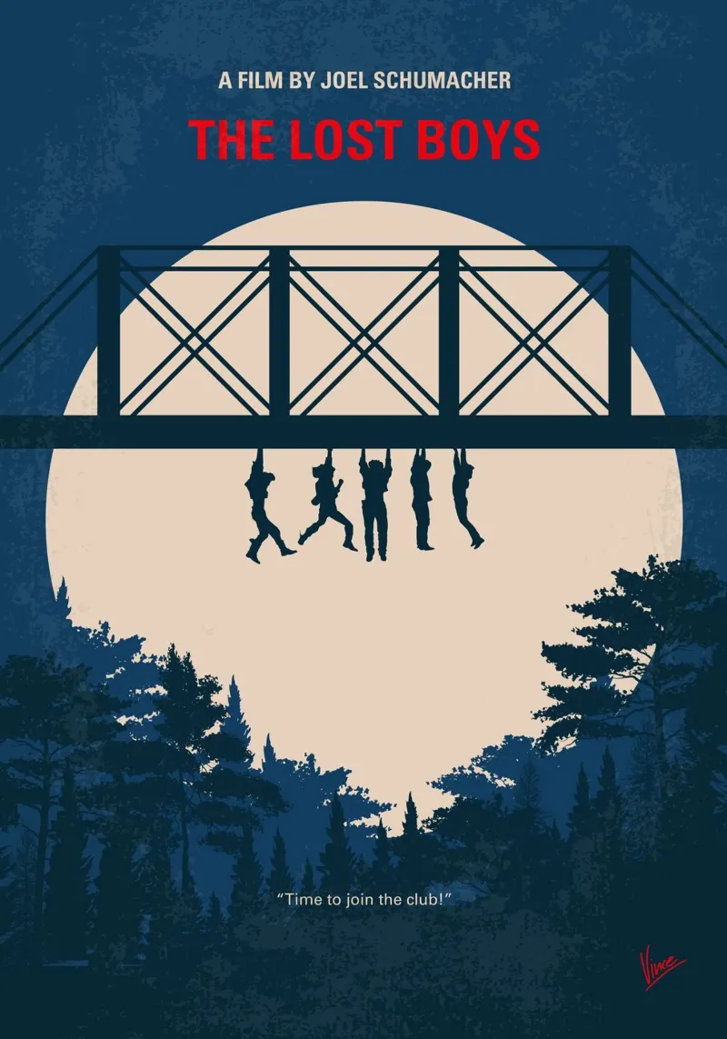 No1428 My The lost boys minimal movie poster canvas with Floater frame by Chungkong