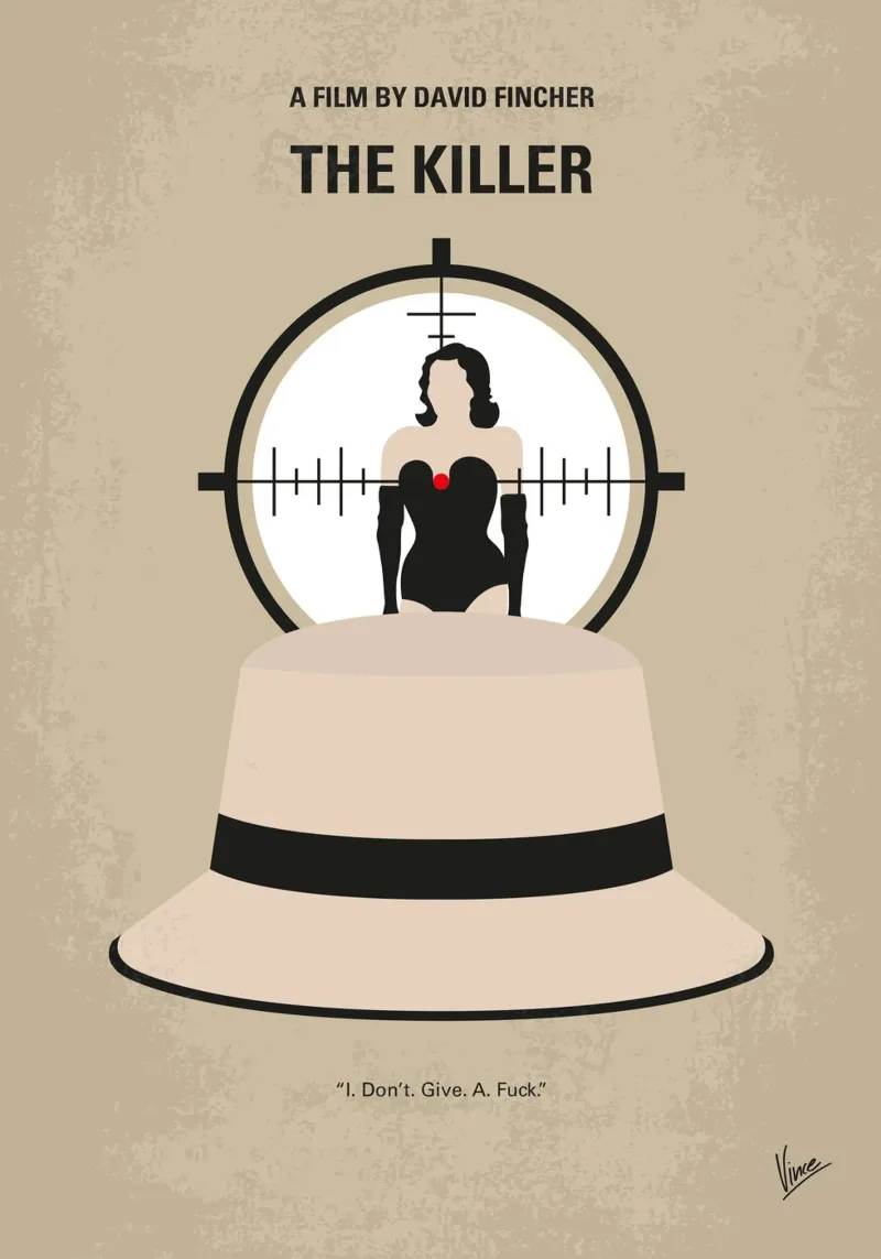 No1433 My The Killer minimal movie poster poster da Chungkong