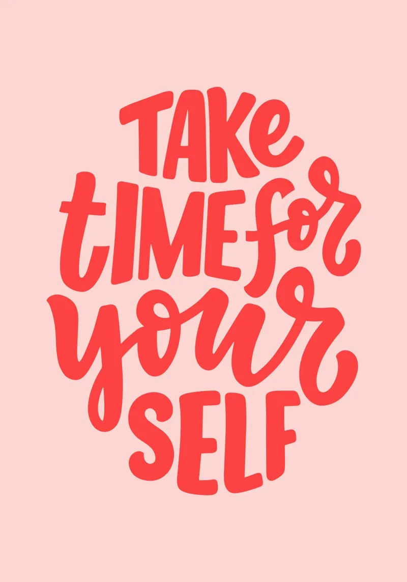 Tómate tiempo para ti,Citas positivas, Tipografía hahnemühle de pdigitalprints