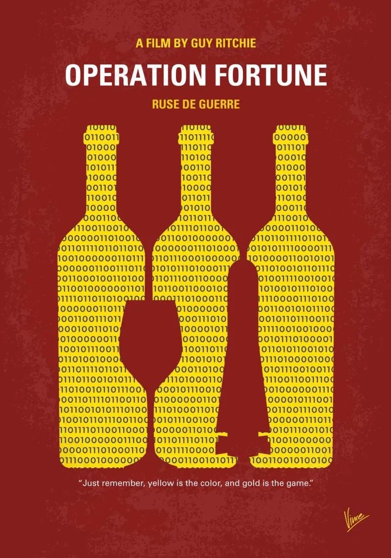 No1434 My Operation Fortune minimal movie poster poster con marco de aluminio de Chungkong