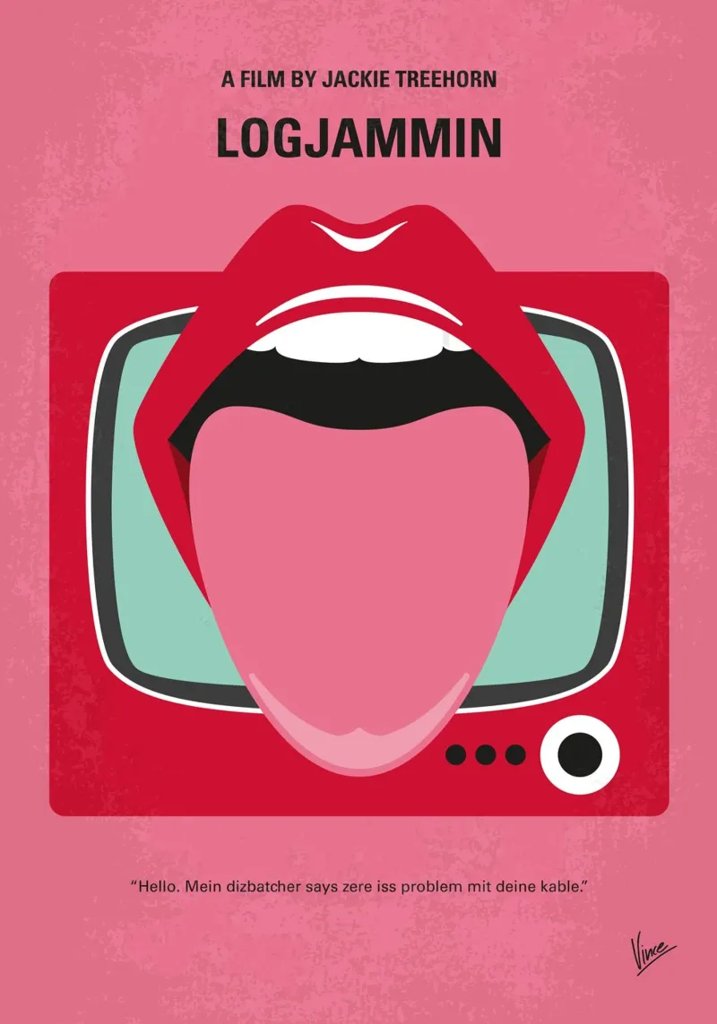 No1440 My Logjammin minimal movie poster plexiglass da Chungkong