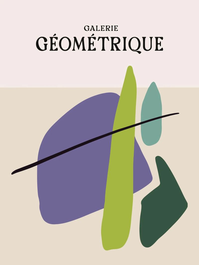 Galerie Géométrique No 8 poster de treechild
